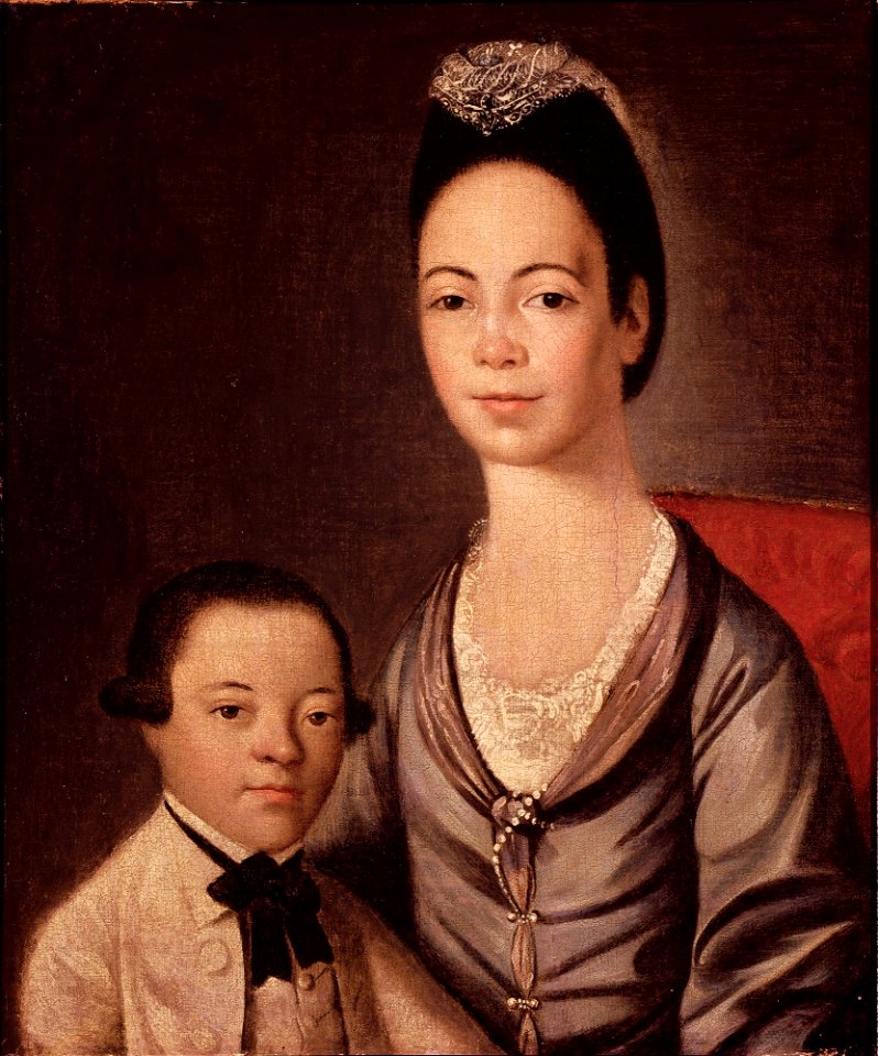 Gilbert Stuart - Mrs. Aaron Lopez and Her Son Joshua - 48.146 - Detroit Institute of Arts
