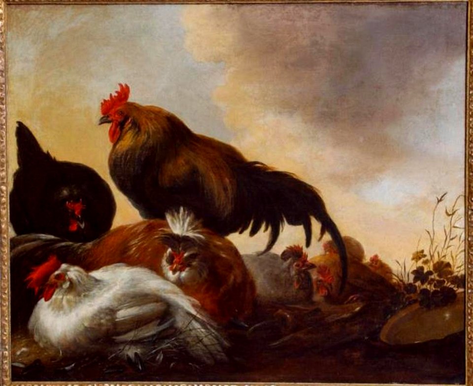 Gijsbert Gillisz. de Hondecoeter - Hoenders in het veld - NK3230 - Instituut Collectie Nederland