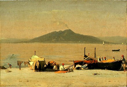Sanford Robinson Gifford - Mount Vesuvius from Marina Grande