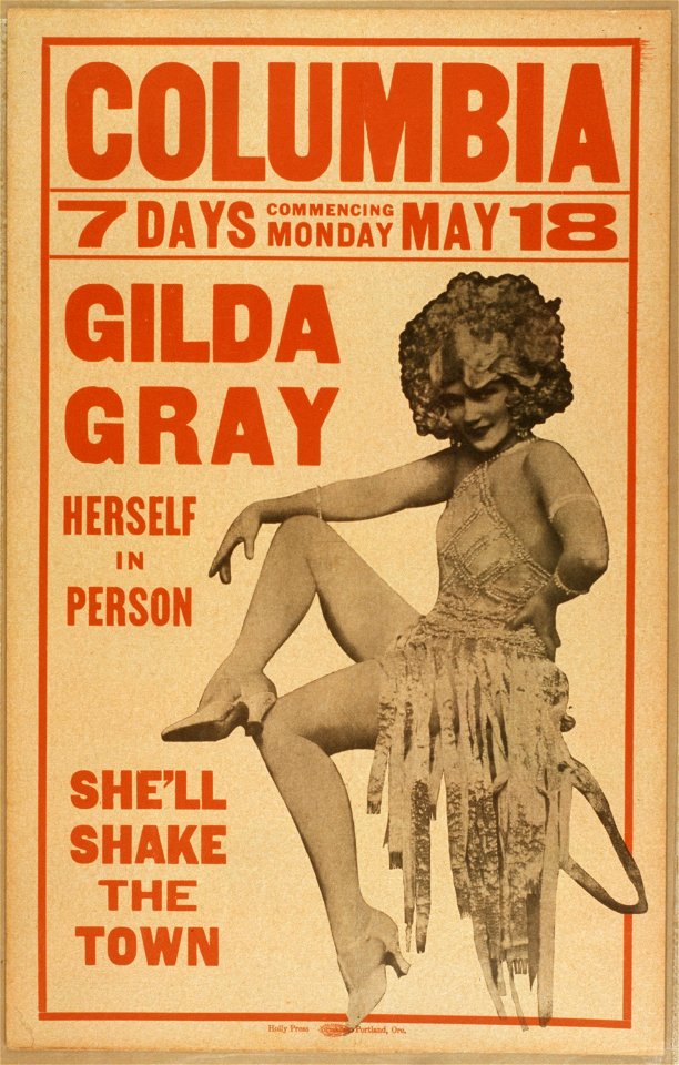 Gilda Gray herself in person. LCCN2014635519