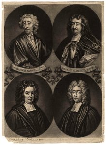 Gilbert Burnet; John Locke; Humphrey Prideaux; Samuel Clarke by John Simon