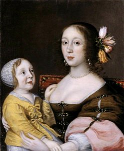Gilbert Jackson (active 1615-1645) - A Lady of the Grenville Family and her Son - T03237 - Tate
