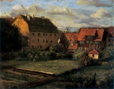 Christian Friedrich Gille - Die roten Häuser (ca. 1840)