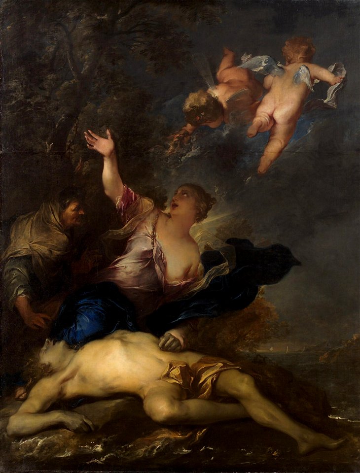 Gillis Backereel - Hero mourns the dead Leander