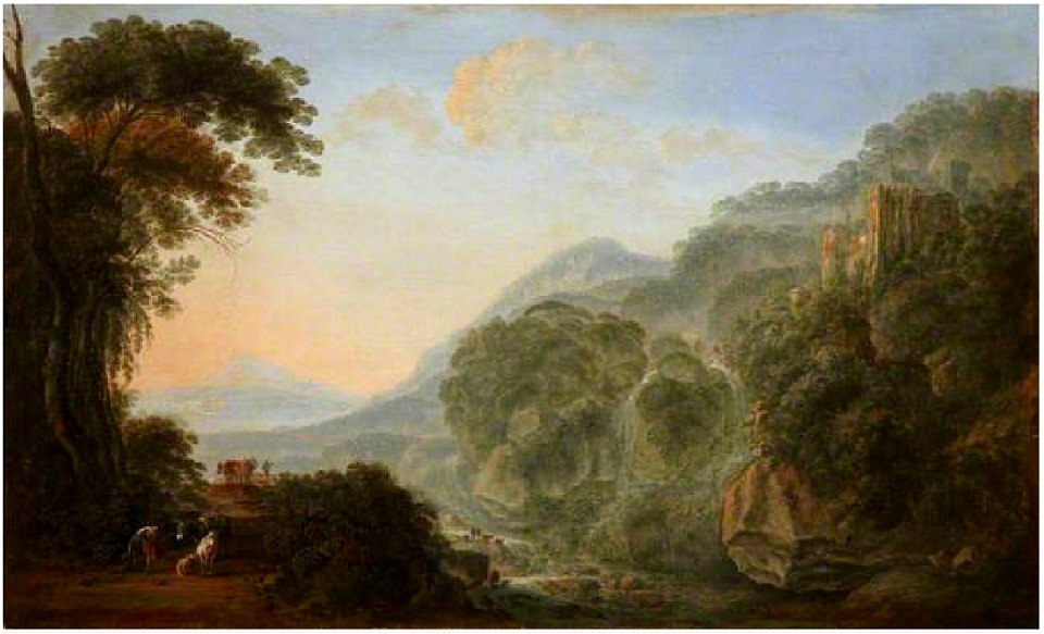 Gillis Neyts - A rocky river landscape