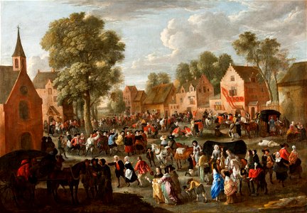 Gillis van TILBORGH the younger - Village kermis - Google Art Project