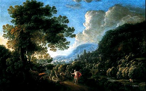 Gillis Neyts - Landscape with St George