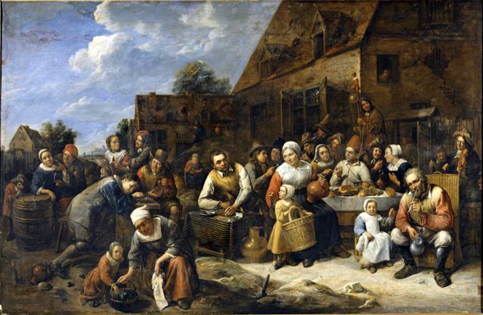 Gillis van Tilborch - Village Banquet