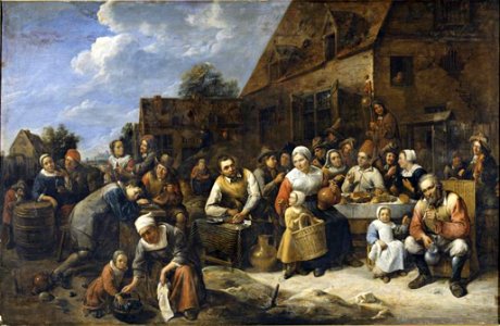 Gillis van Tilborch - Village Banquet