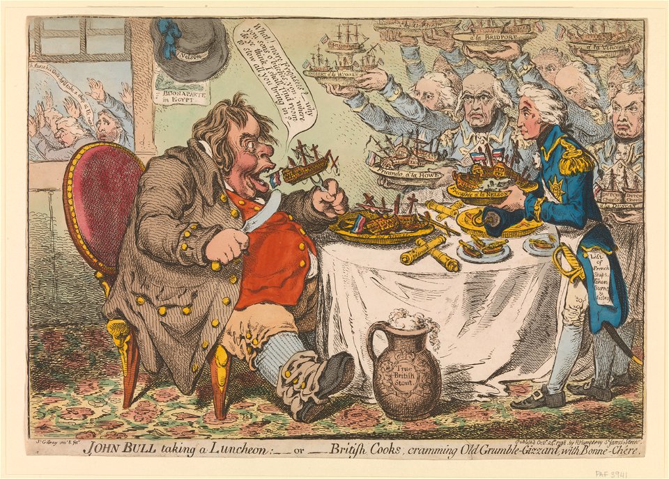 Gillray - John Bull taking a Luncheon