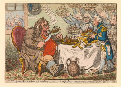 Gillray - John Bull taking a Luncheon