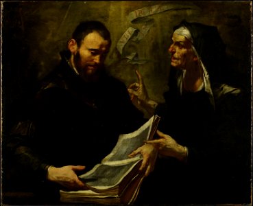 Gioacchino Assereto - Saint Augustine and Saint Monica - 60.35 - Minneapolis Institute of Arts. Free illustration for personal and commercial use.