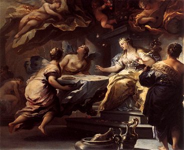 Luca Giordano - Psyche Served by Invisible Spirits - WGA09017