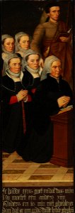 Gillis Claeissins - Five Female Members of the Kerchove Family with a Man in the Guise of Saint James the Elder, 34 years old