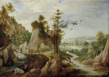Gillis Claesz. de Hondecoeter - Bergachtig landschap - 2306 (OK) - Museum Boijmans Van Beuningen