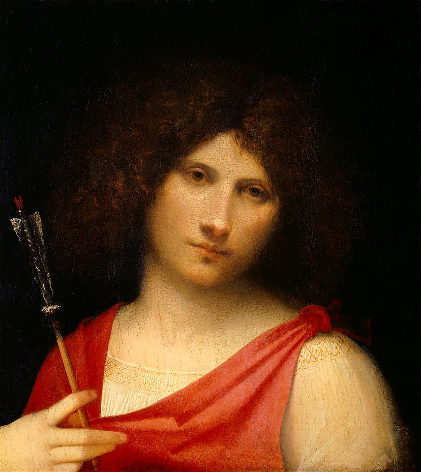 Giorgio da Castelfranco, gen. Giorgione, , Kunsthistorisches Museum Wien, Gemäldegalerie - Knabe mit Pfeil - GG 323 - Kunsthistorisches Museum