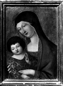 Francesco di Giorgio Martini - Madonna and Child - Walters 371034. Free illustration for personal and commercial use.