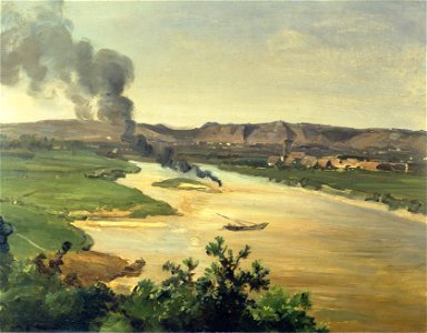 Christian Friedrich Gille - Elblandschaft (ca. 1870)