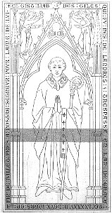 Gilles de landres abbé mort en 1298 bmr 16