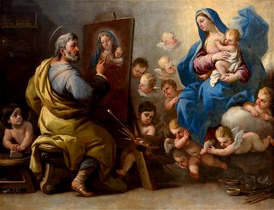 GIORDANO Luca 1692-95 Saint Luc peignant la Vierge