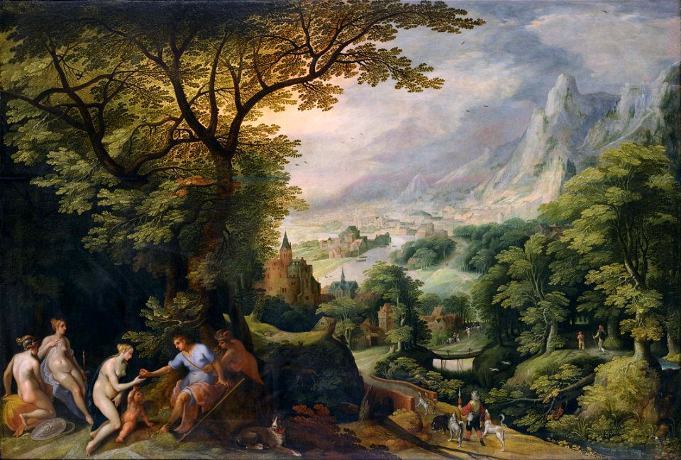 Gillis van Coninxloo - Landscape with the Judgement of Paris - Google Art Project