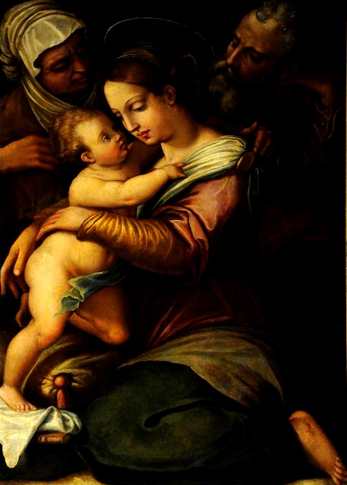 Giorgio Vasari (1511-1574) (follower of) - The Holy Family with Saint Anne - 290211 - National Trust