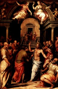 Giorgio Vasari - Incredulity of St Thomas - WGA24293. Free illustration for personal and commercial use.