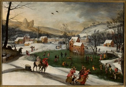 Gillis Mostaert I - Winter landscape with the flight to Egypt - M.Ob.2505 - National Museum in Warsaw