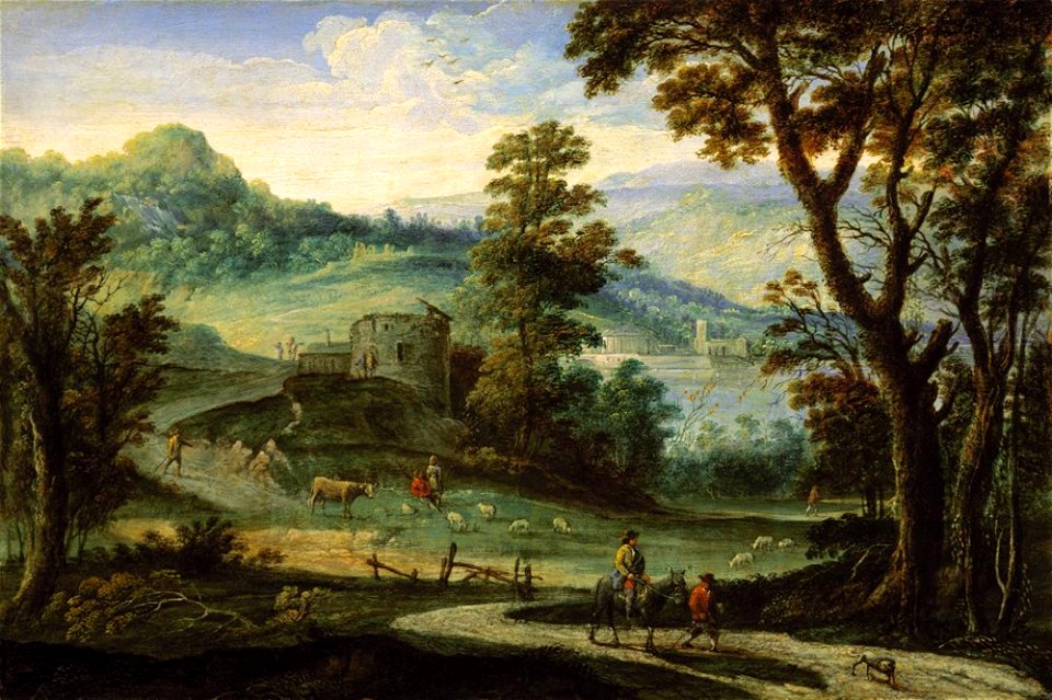Gillis Neyts - Landscape with horsemen