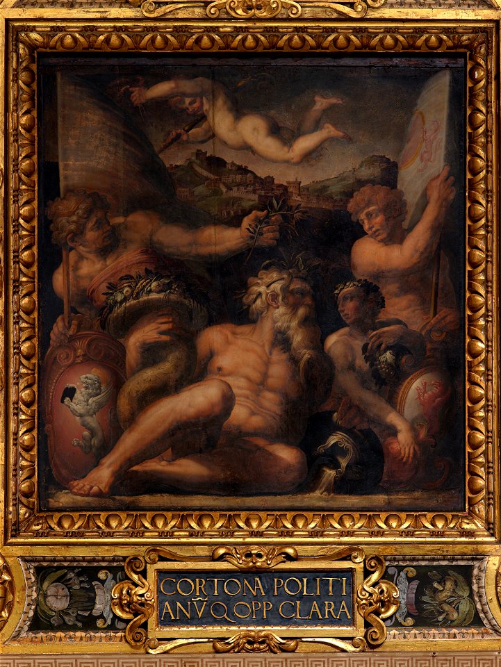 Giorgio Vasari - Allegory of Cortona and Montepulciano - Google Art Project