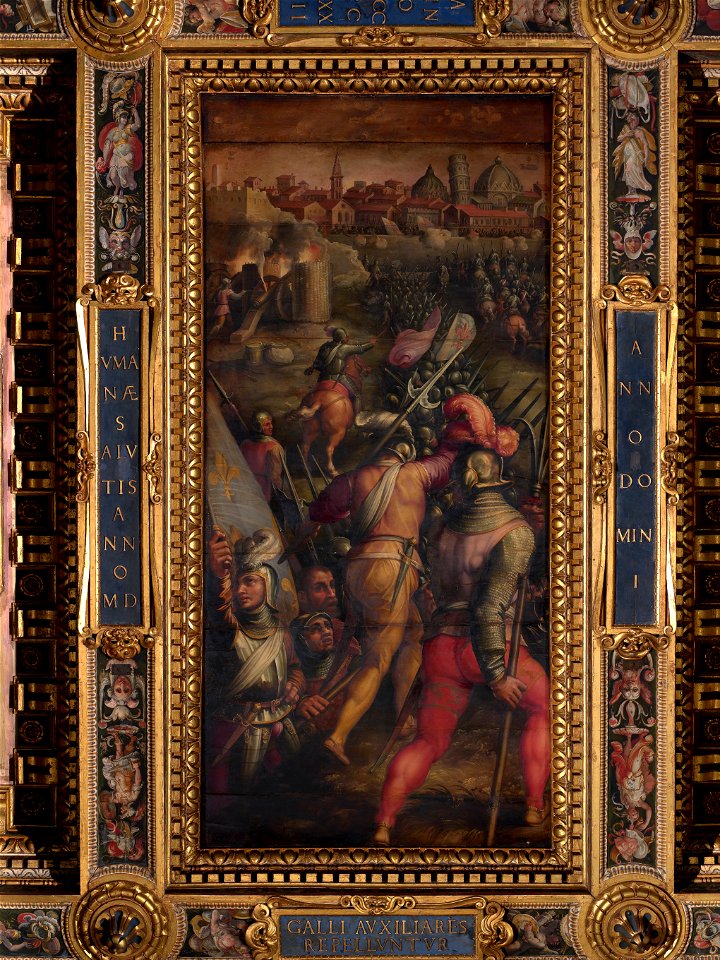 Giorgio Vasari - Battle of Barbagianni, nearby Pisa - Google Art Project