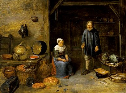 Gillis van Tilborgh - A Barn Interior - WGA22400. Free illustration for personal and commercial use.