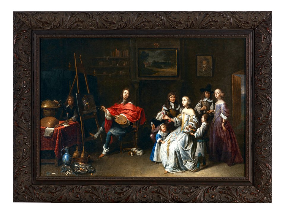 Gillis van tilborgh an artist in his studio 074730)