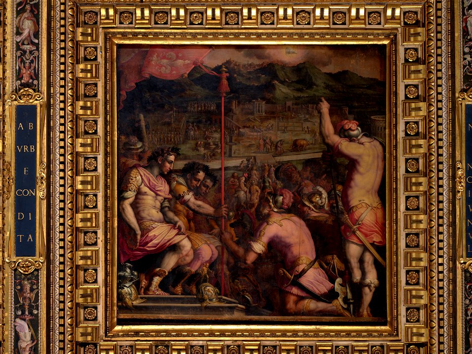 Giorgio Vasari - Foundation of Florentia, a Roman settlement - Google Art Project