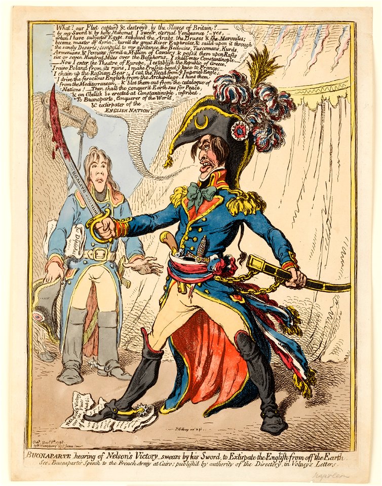 Gillray - Napoleon raging