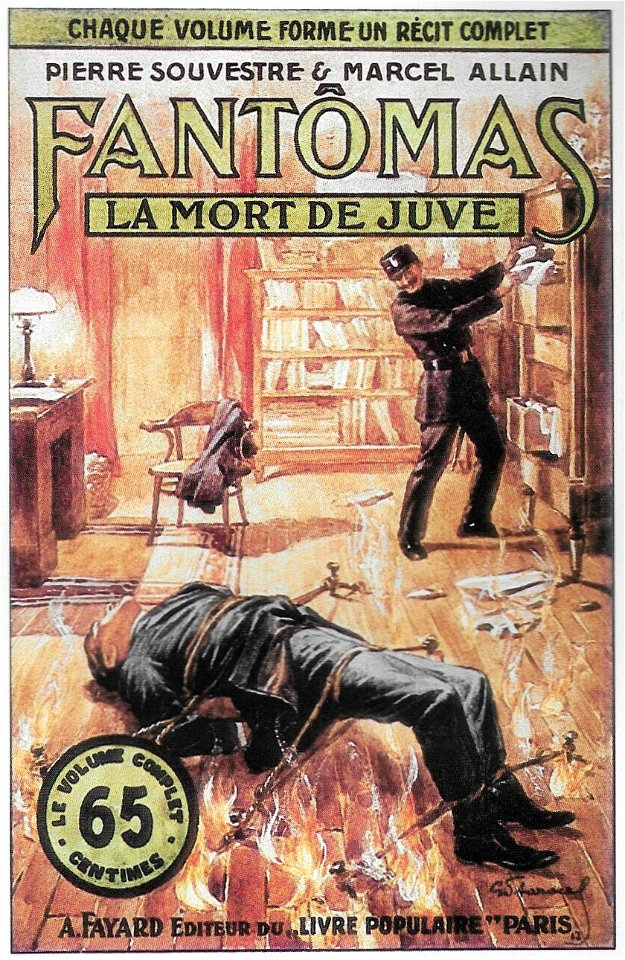 Gino Starace - Fantômas (Souvestre & Allain) - La Mort de Juve. Free illustration for personal and commercial use.