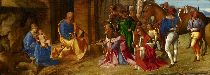 Giorgione - The Adoration of the Kings - Google Art Project. Free illustration for personal and commercial use.