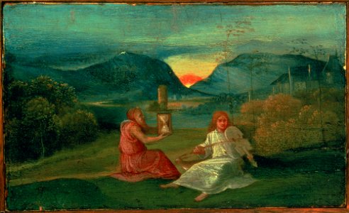 Giorgione (attributed to) - The Hour Glass - Google Art Project