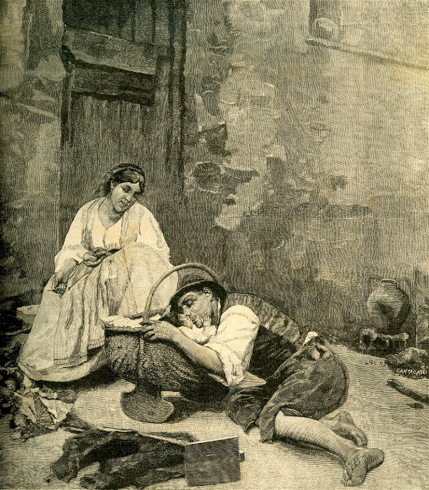 Gioie intime, quadro di Luigi Scorrano