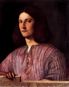Giorgione, Portrait of a Young Man. Free illustration for personal and commercial use.