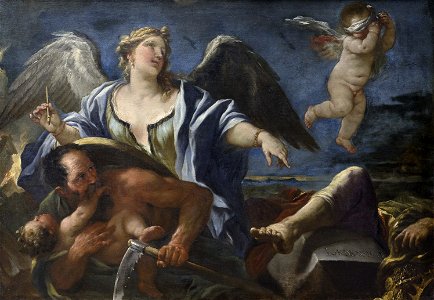 GIORDANO Luca 1680c L'Histoire et le Temps