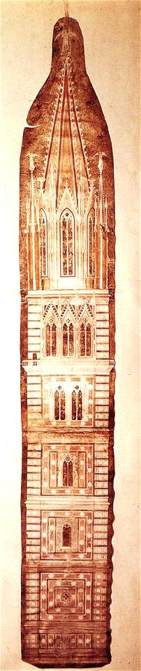 Giotto di Bondone - Design sketch for the Campanile - WGA09366