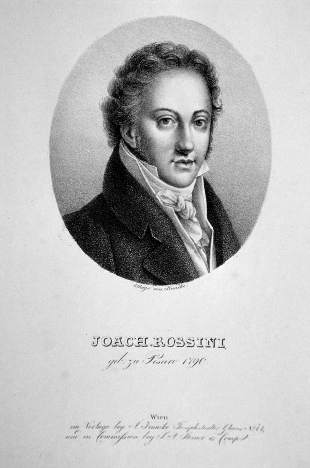 Gioachino Rossini Litho