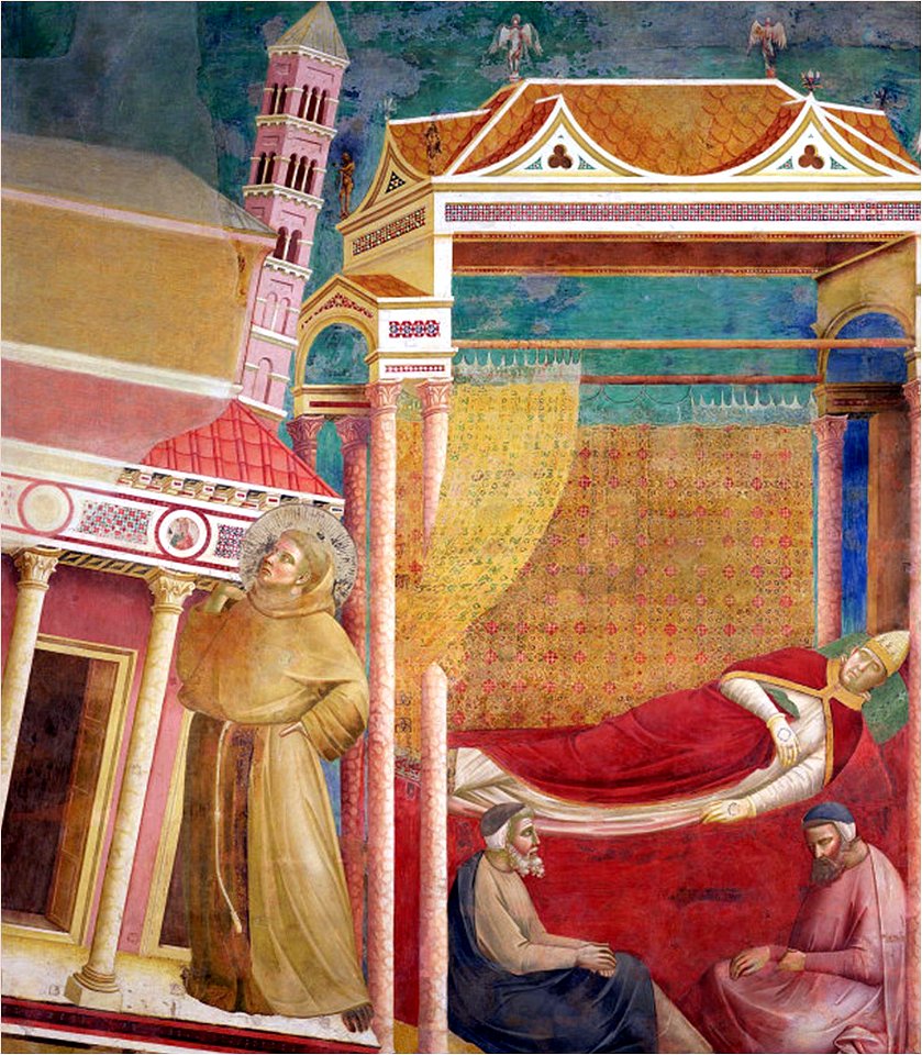 Giotto - Legend of St Francis - -06- - Dream of Innocent III
