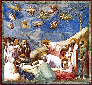 Giotto - Scrovegni - -36- - Lamentation (The Mourning of Christ) adj