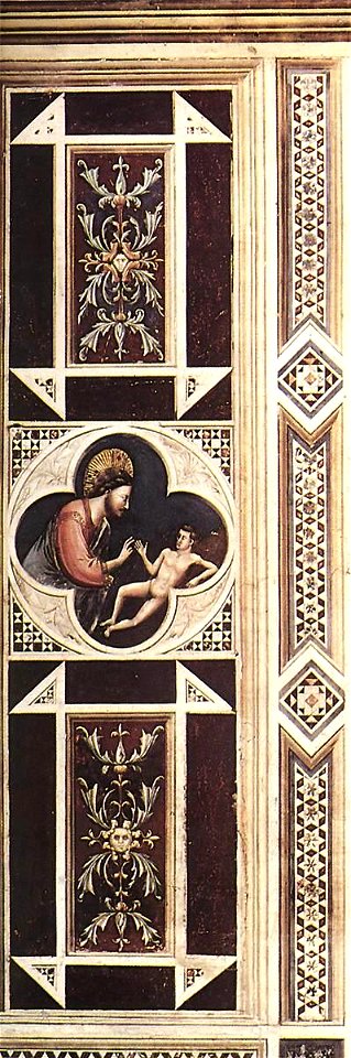 Giotto di Bondone - Creation of Adam (on the decorative band) - WGA09259