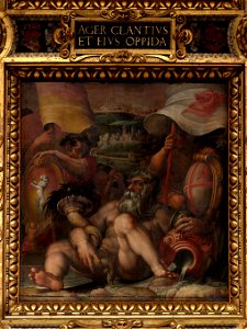 Giorgio Vasari - Allegory of Colle val d'Elsa and San Gimignano - Google Art Project. Free illustration for personal and commercial use.