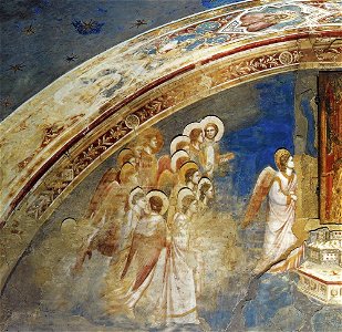 Giotto di Bondone - No. 13 God Sends Gabriel to the Virgin (detail) - WGA09188