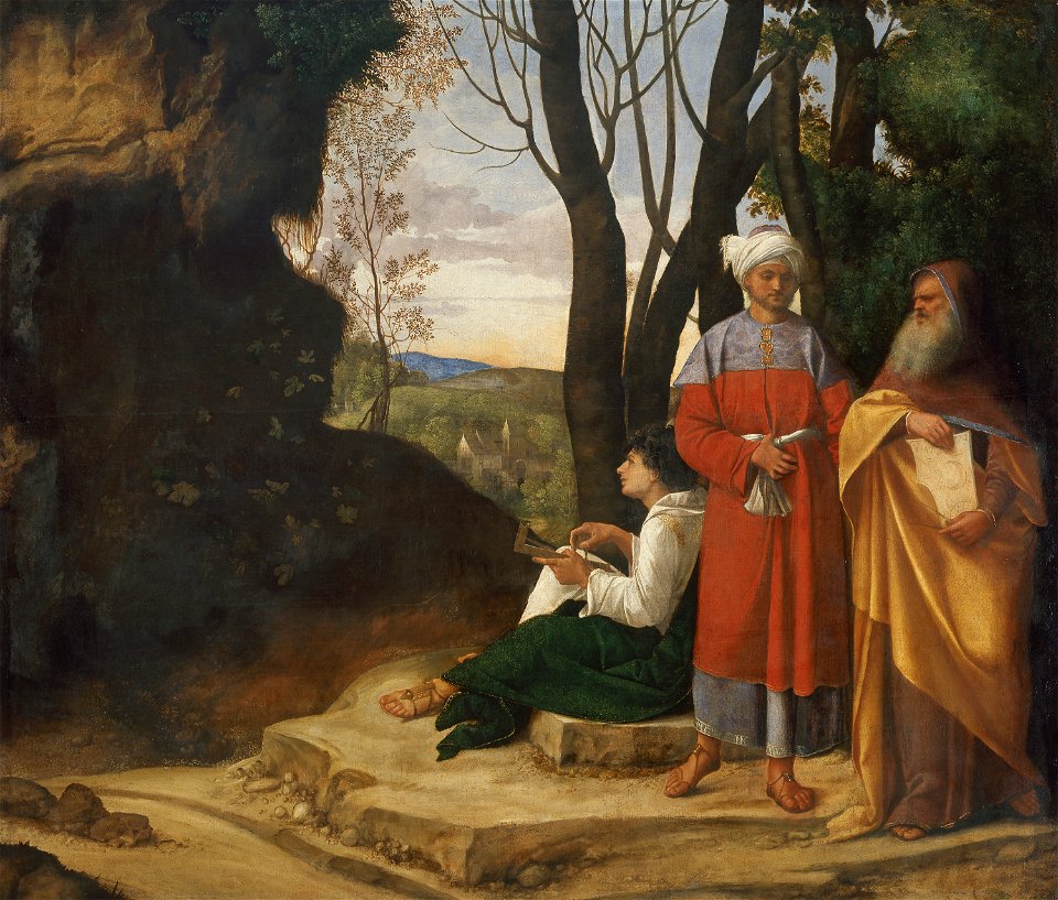 Giorgio da Castelfranco, gen. Giorgione, , Kunsthistorisches Museum Wien, Gemäldegalerie - Die drei Philosophen - GG 111 - Kunsthistorisches Museum