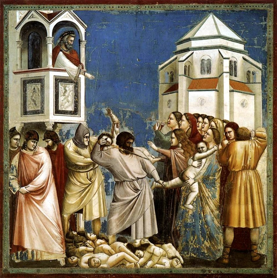 Giotto di Bondone - No. 21 Scenes from the Life of Christ - 5. Massacre of the Innocents - WGA09199